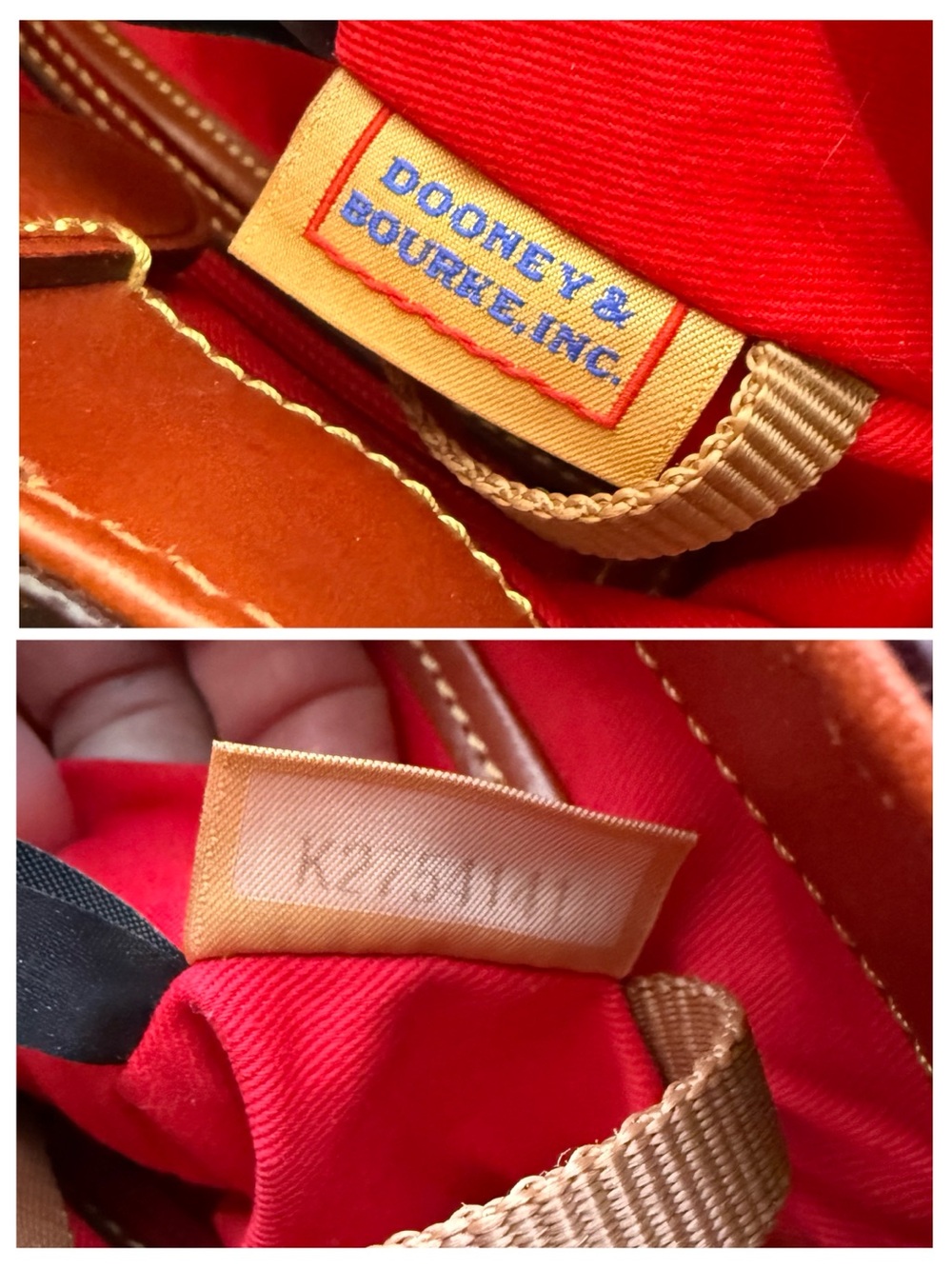 Dooney & Bourke Gretta Brenna Satchel Brown T-Moro DB Monogram Crossbody Tote - Picture 15 of 15